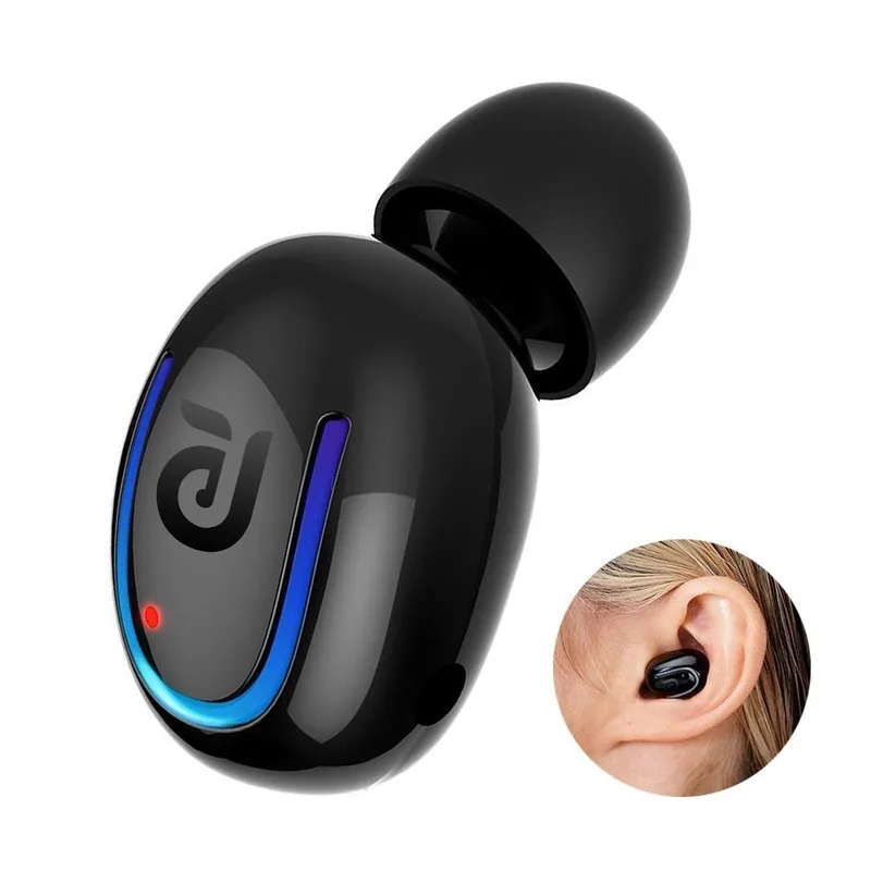 

In-Ear 5.0 Bluetooth Earphone HiFi Wireless Headset with Mini Mic Sports Earbuds Handsfree Stereo Sound Earphones for All Phones