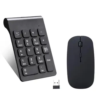 

2.4G Wireless Mini Digital Keyboard 18 Keys USB Number Numeric Keypad Pad Mouse For Laptop PC Notebook Desktop