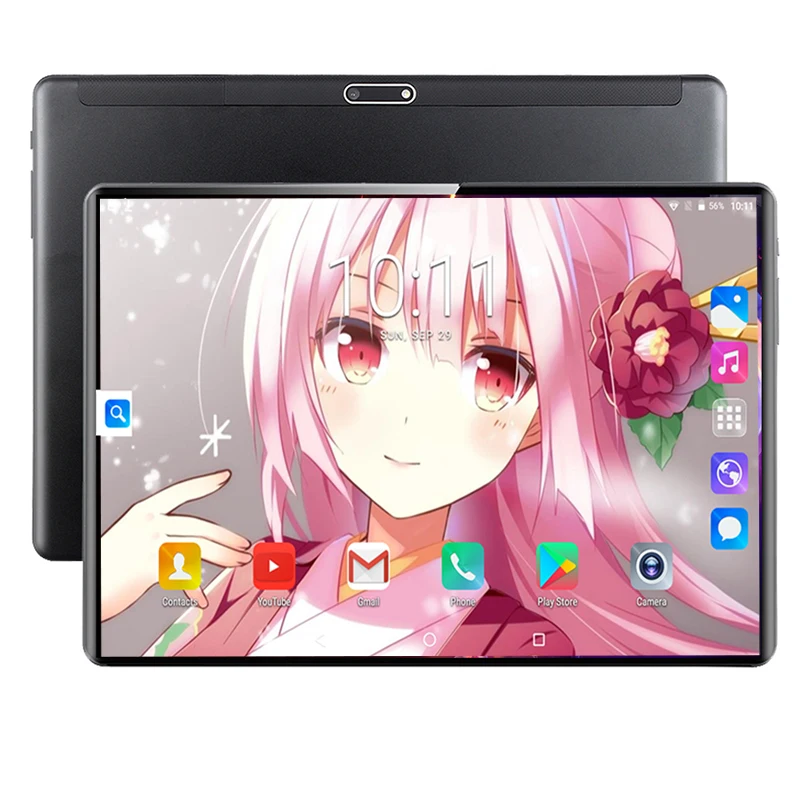 

Google Play 10.1 inch Tablet Android 9.0 Octa Core SIM 3G 4G LTE WIFI GPS IPS 2.5D Tempered Glass Screen RAM 6G 128GB Tablet PC