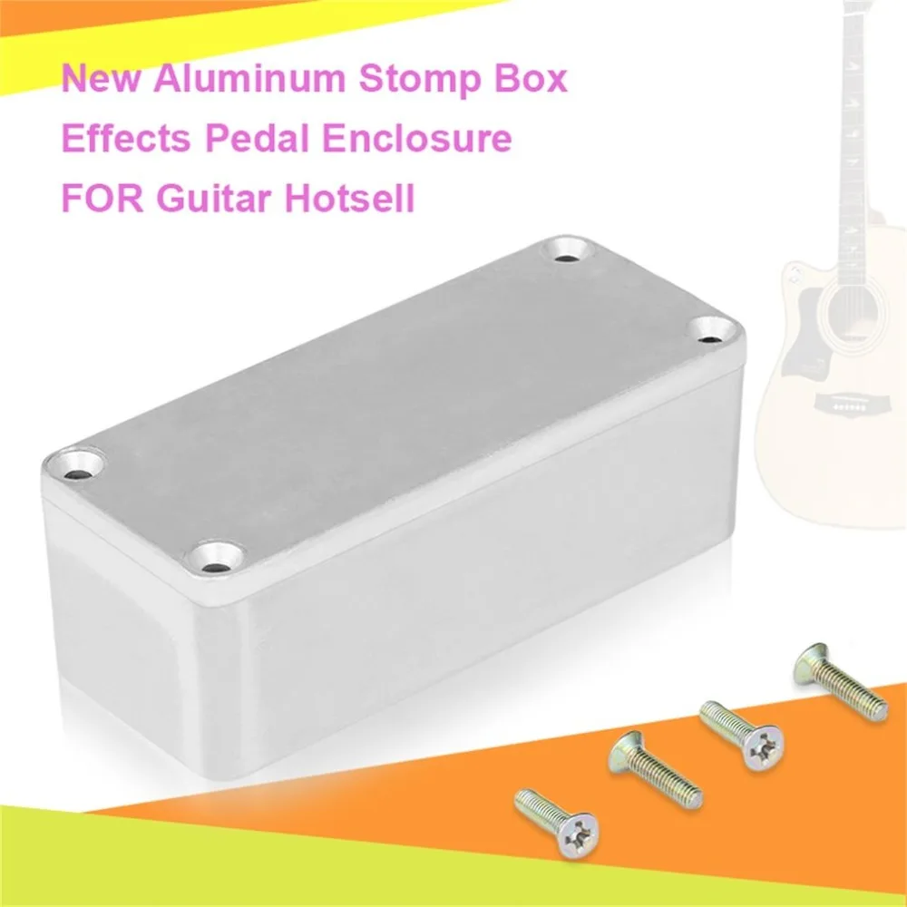Effects Pedal Enclosure Portable Aluminum Musical Instruments Kit Cable Stomp Box For Guitar Effect Style Cases Holder (2)