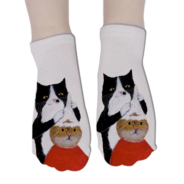 chaussette chat courtes unisexes – Image 4
