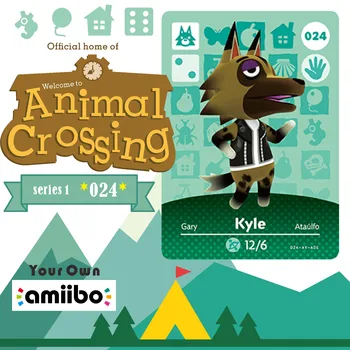 

024 Kyle Welcome Amiibo Cross Game Card Animal Crossing Card Amiibo Card Work for Ns Games Amiibo Animal Crossing Nfc Series 1