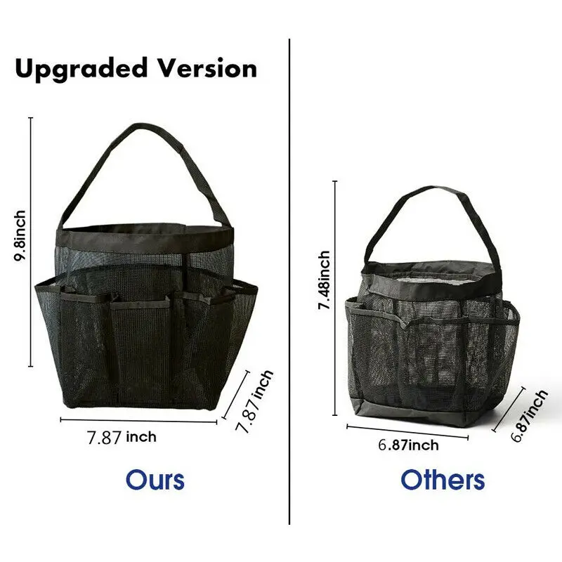Упакованные сетчатые для душа сумка Caddy ванная комната сумка для переноски туалетных принадлежностей складной банный Органайзер