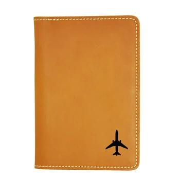 

Airplane Plane Travel Accessories Passport Wallet Simple Travel Cover Case Vintage Leather Passport Cover Card Wallets