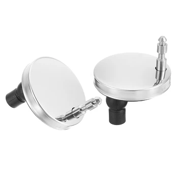 

1Pair Toilet Seat Hinge Set Replacement Fittings Chrome Toilet Quick Release Top Fix Hinge Screw Supplies