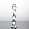 20*3.5cm Ice and Fire Series Rose Flower Design Glass Women Dildos Adult Butt Anal Plug Smooth Anal Beads Sex Toys For Men 1