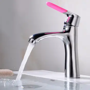 

Cold And Hot Water Faucet Single Hole Brass Undercounter Basin Water Faucet For Household Bathroom Accessories