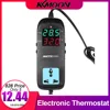 Termostato electrónico Digital LED, termorregulador, controlador de temperatura de cría, termopar con enchufe de CA de 90V ~ 250V ► Foto 1/6