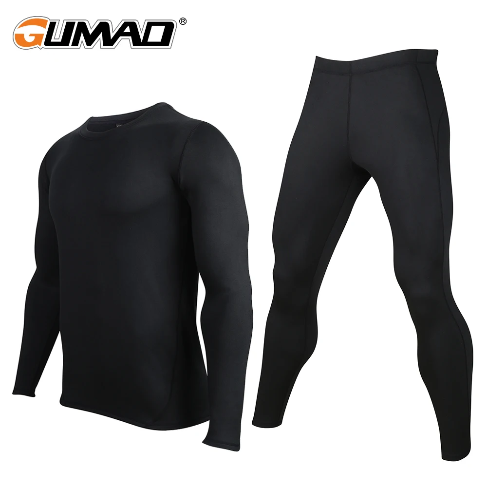 

Winter Base Layer Thermal Underwear Compression Pants Shirt Sets Cycling Warm Stretch Tights Men Long Johns Sportswear Fitness