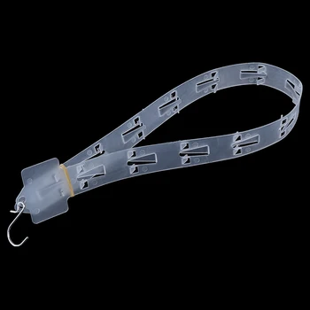 

1Pc Transparent Hanging Strip Plastic Supermarket Hanging Strip Hanging Display Strip Pvc Injection Home Storage