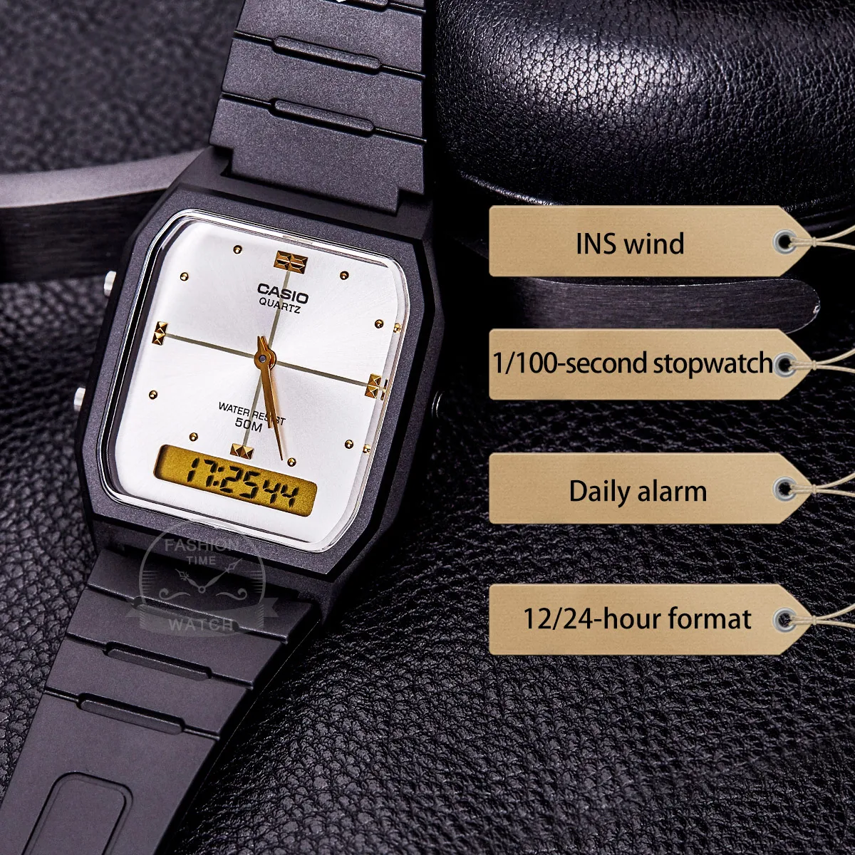 Casio часы золотые часы мужчины лучший бренд класса люкс двойной дисплей водонепроницаемые кварцевые цифровые мужские часы спортивные военные наручные часы relogio masculino reloj hombre erkek kol saati montre homme