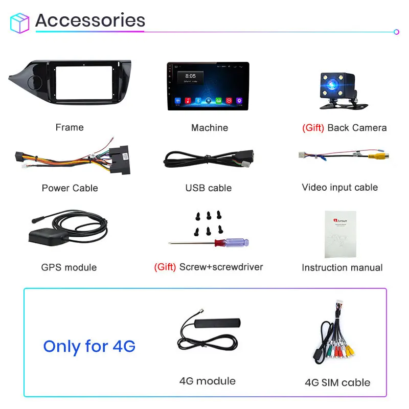 Junsun V1 2G + 32G Android 10 DSP автомобильный Радио Мультимедиа Видео плеер навигация GPS