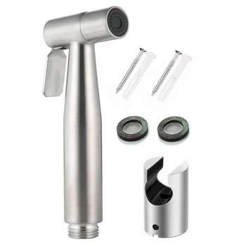 

Bidet Shower With Holder Stainless Steel Toilet Hand Shower Head Bidets Toilet Bathroom Fixture Pressure Up To 5 Bar