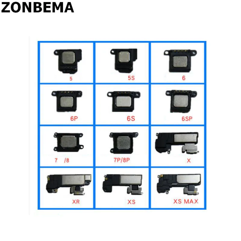 ZONBEMA 10pcs Original Test Ear piece earpiece sound earphone speaker for iPhone 6 6S Plusear