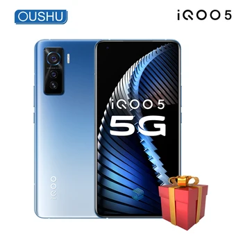 Перейти на Алиэкспресс и купить 2020 новейший оригинальный 5G смартфон IQOO 5 Snapdragon 865 6,56 ''120 Гц Частота обновления экрана UFS3.1 NFC KPL Android 10,0