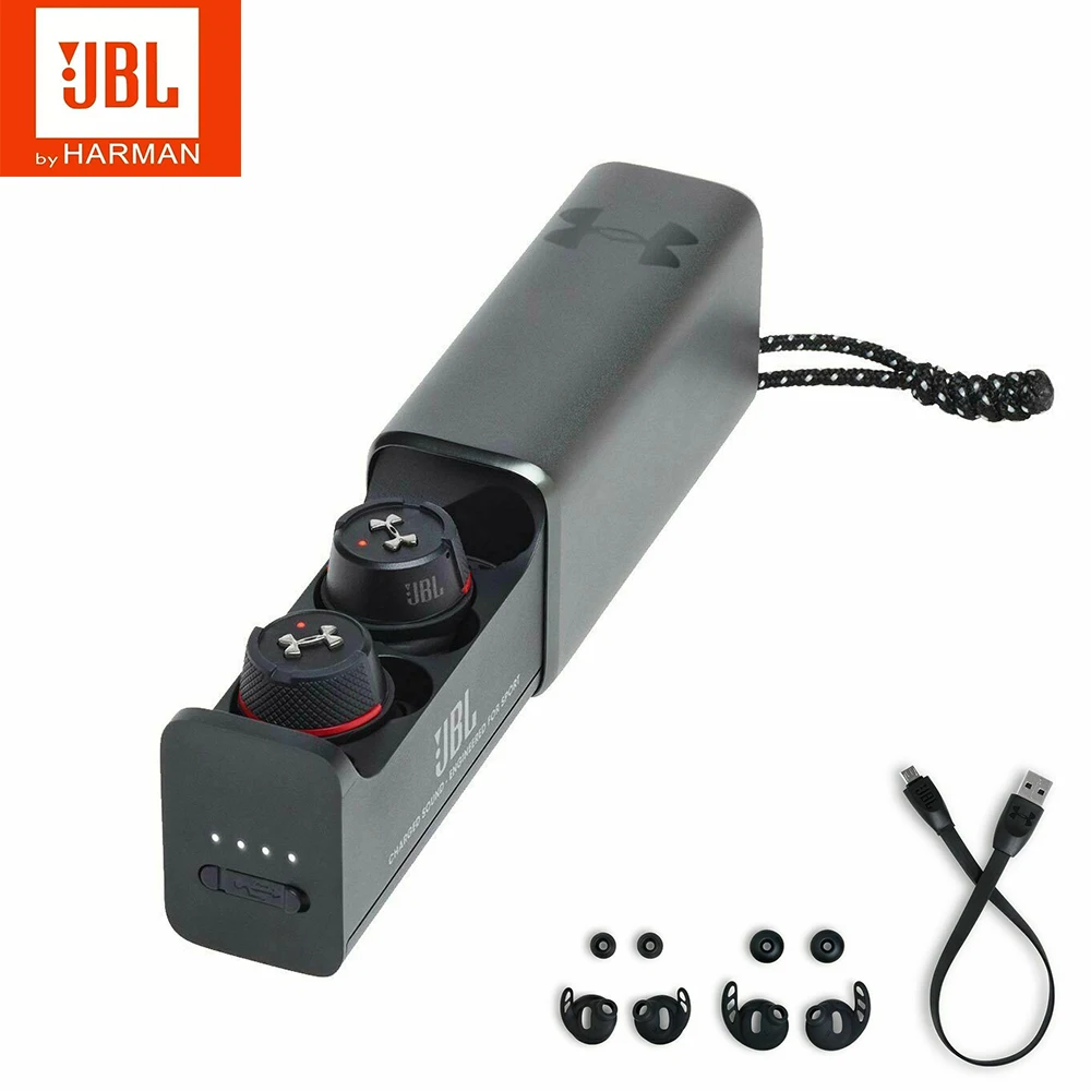 Оригинальные наушники вкладыши JBL UA Flash True Wireless Bluetooth Спортивные Беспроводные с