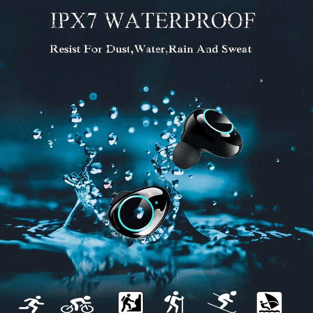 Bluetooth наушники Newmsnr X12 водостойкие IPX7 3500 мА · ч|Наушники и гарнитуры| |