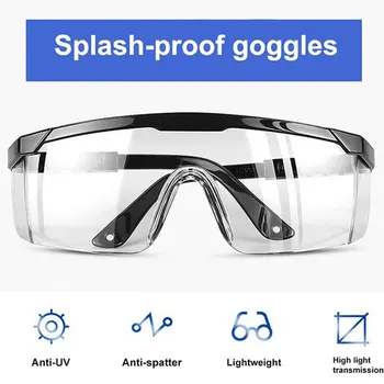 

Foldable Adjustable Anti-Virus Safety Goggles Anti-Sneeze Liquid Eye Protection Anti-Droplets Windproof Lab Glasses Clear Lens