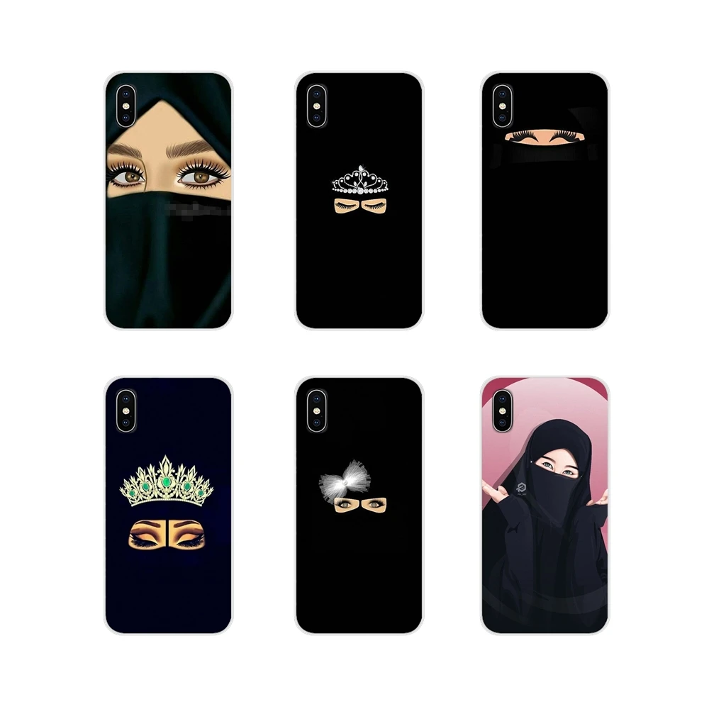Soft Bag Case For Huawei Honor 4C 5C 6X 7 7A 7C 8 9 10 8C 8S 8X 9X 10I 20 Lite Pro Oriental WomanInFace Muslim Islamic Gril Eyes | Мобильные