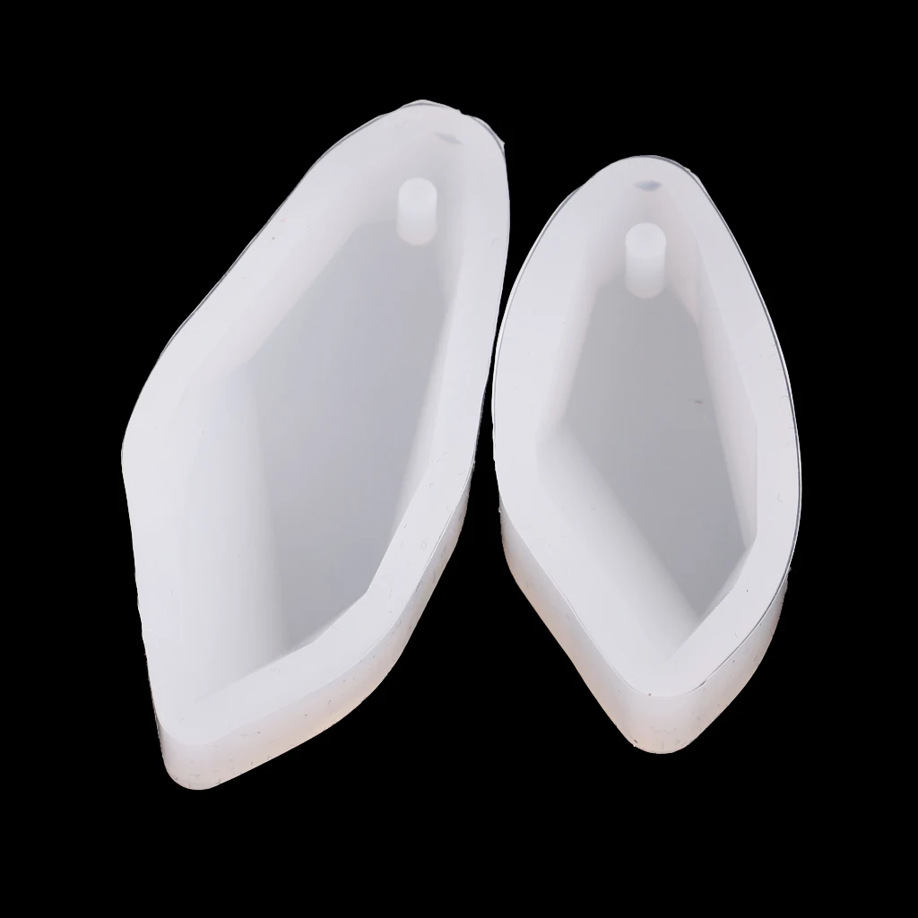 2Pcs DIY Silicone Mold For Resin Forms Crystal Diamond Bracelet Pendant Jewelry Making Craft Tool Mold Doming Mould Casting