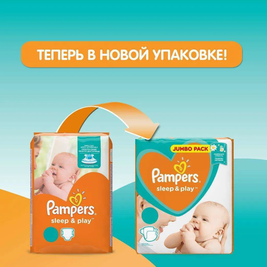 Подгузники Pampers Sleep&Play 2(3-6 кг) 18 шт