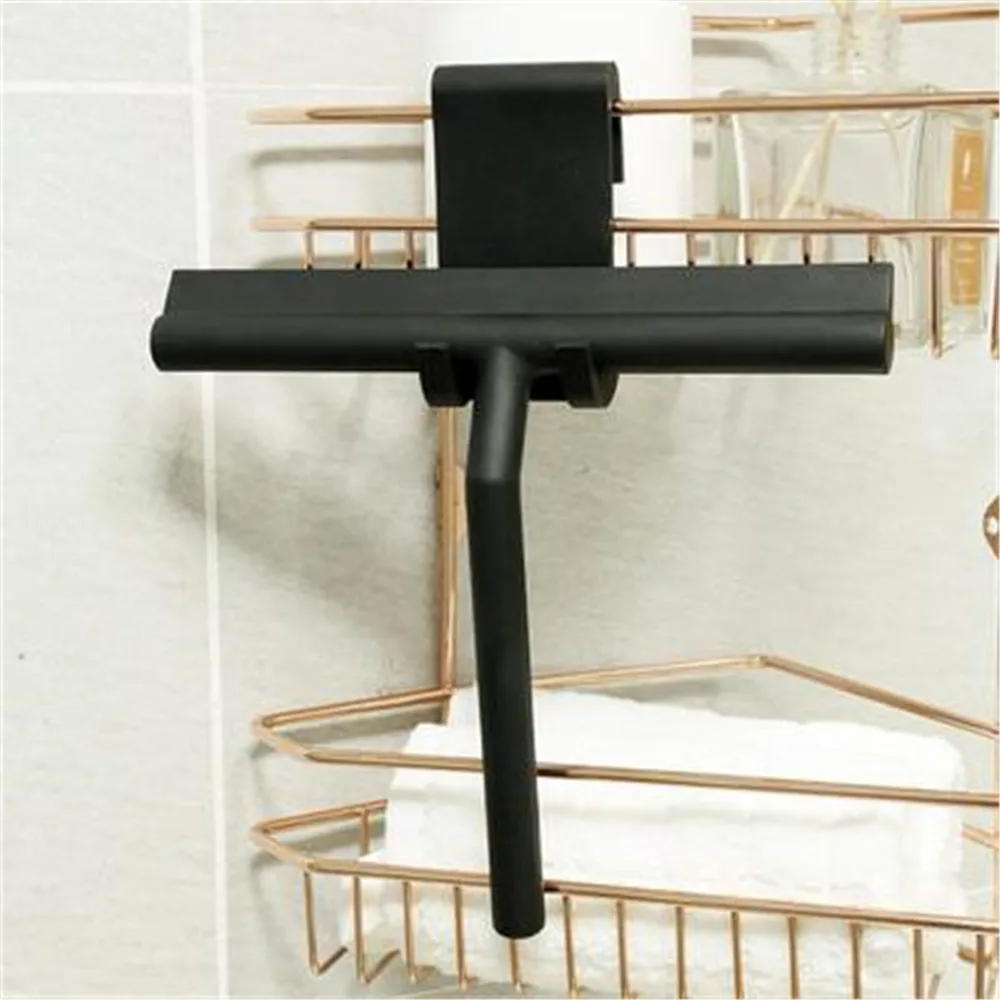 Squeegee Washing Kitchen Stainless Steel Glass Cleaning Bathroom Mirror Car T-shape Brush With Sucker Hook Shower Window Wiper | Дом и сад