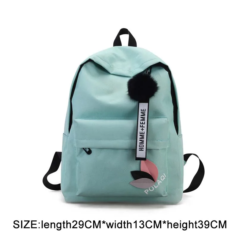 Корейский стиль, холщовый рюкзак для женщин, Простой Модный молодежный рюкзак для путешествий, школьная сумка для отдыха, сумка-тоут для девочки-подростка, сумка через плечо - Цвет: yezi green