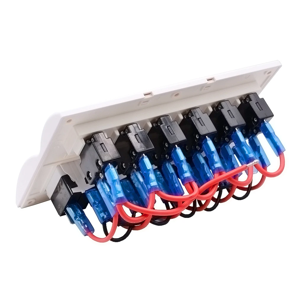 Панельные переключатели 6 комплектов DC12/24 V 3PIN водонепроницаемый кулисный переключатель панели автоматические выключатели для лодки морской RV автомобиль-Стайлинг