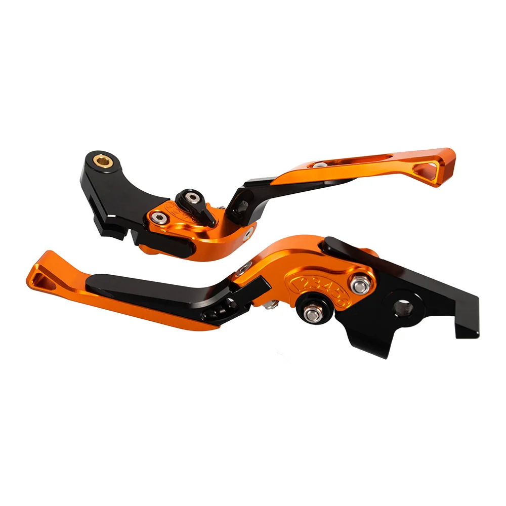 Для Suzuki GSXR600 GSXR750 06-18 GSXR1000 2009- GSXR1000 05-06 регулируемые Складные Выдвижные тормоза рычаги сцепления руль - Цвет: Orange