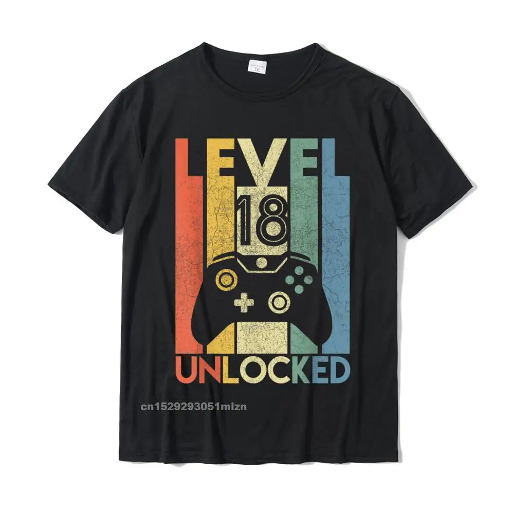 Level 18 Unlocked Shirt Funny Video Gamer 18th Birthday Gift T Shirt Cotton  Tops Shirt For Boys Casual T Shirts Printing|T-Shirts| - AliExpress