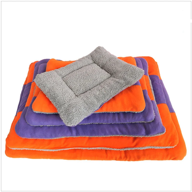 Winter Pet Dog Blanket Warm Soft Cushion Print Flannel Cotton Mattress Cats  Mat Puppy Blanket Bed Pads Dogs Pillow - AliExpress