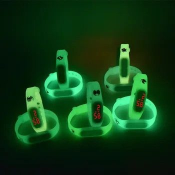 

Fashion Children Electronic Digital Watch Casual Luminous Silicone Strap WristWatches Kids Constellations Watch Alarm Clock C318