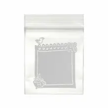 100 шт пластиковые пакеты с замком-молнией, записываемые, многоразовые, прозрачные, " X 1,6" 8 MIL