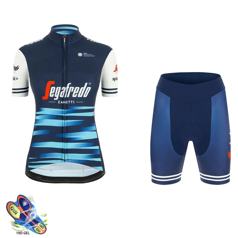 

2020 new trekking set team cycling clothing Women's summer short sleeve bicycle clothes mtb bike jersey suit skinsuit ciclismo