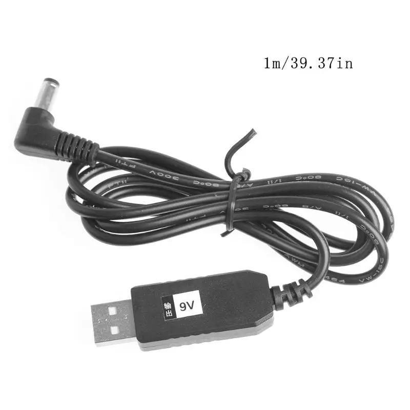 1 м USB DC 5 В до 12 В 2,1x5,5 мм Прямоугольный Кабель-адаптер для маршрутизатора