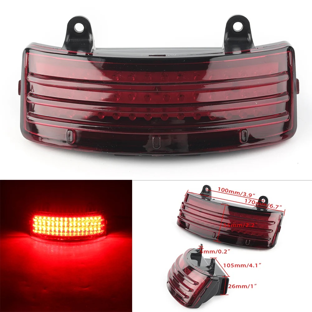 

Motorcycle Rear Fender Tip Tri Bar LED Tail Light For Harley Street Glide 2014-2018 & Road Glide 2015 2016 2017 2018
