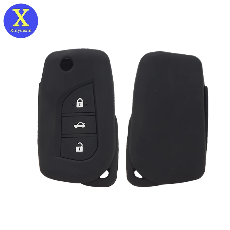 

Силиконовый чехол для ключей Xinyuexin, чехол для Toyota Corolla 4Runner Verso Yaris Aygo