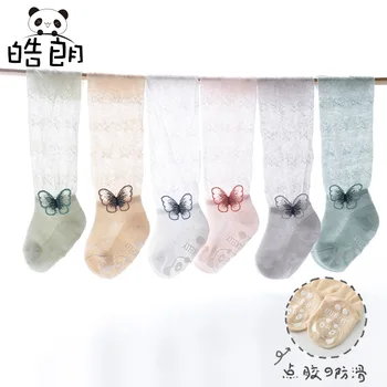 

Children Baby Butterfly Anti-slip Floor Anti-mosquito Socks Socks INS Ultra-Thin Plain Color Babies' Socks Step Anti-slip Socks