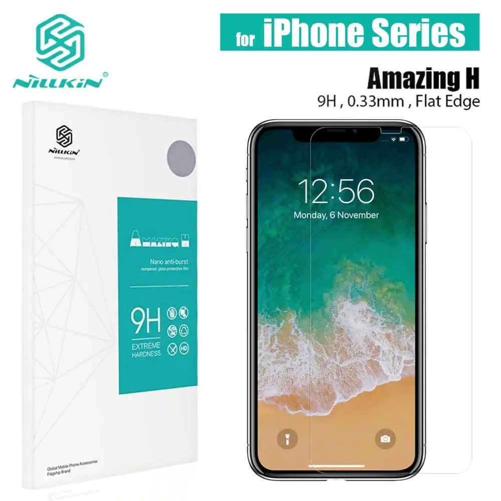 Закаленное стекло для iPhone 12 Pro Max Mini 11 Xs Xr X SE 2020 8 7 6S 6 Plus защита экрана Nillkin 3D полное