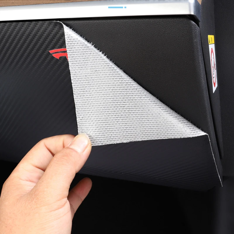 Glove Compartment Anti Kick Protection Sticker | Tesla Model 3