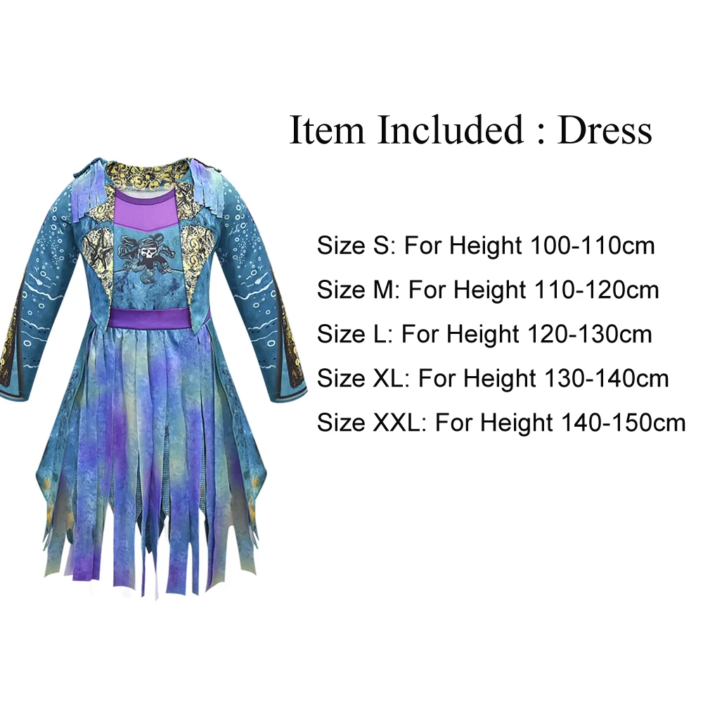 Snailify-Descendants-3-Costume-Mal-Bertha-Maleficent-curls-Live-Evil-Straight-blue-kids-Cosplay-halloween-costume(8)