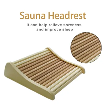 

Wooden Pillow Headrest Curved Cushion Sauna Durable For Bathroom Bedroom Office Home Nap Pillow Neck Support