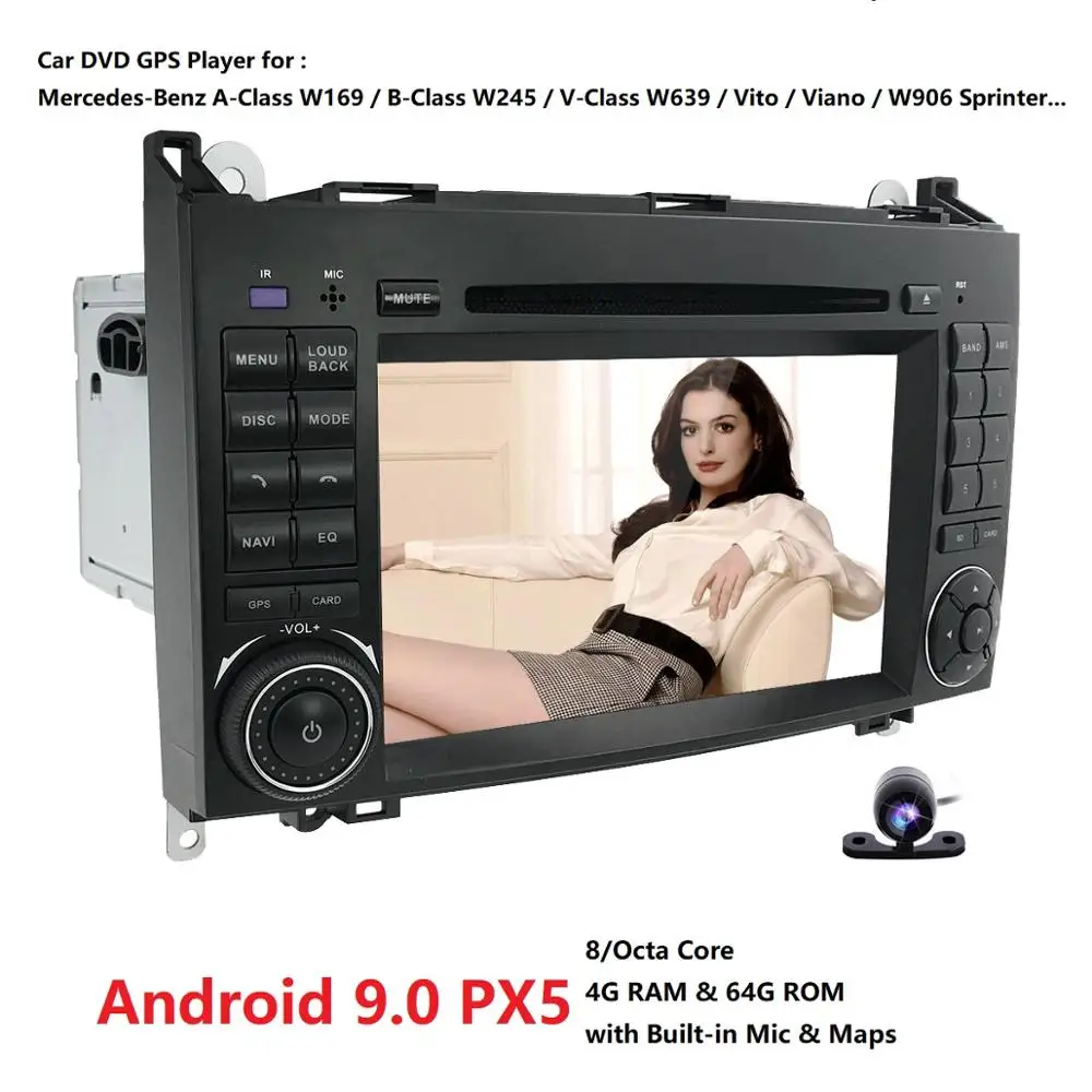 Flash Deal 4GRAM OctaCore 1024*600 2 din Car DVD Android 9.0 PX5 GPS for Mercedes/benz B200 A160 Viano Vito GPS NAVI RADIO BT built-in wifi 5 Flash Deal 4GRAM OctaCore 1024*600 2 din Car DVD Android 9.0 PX5 GPS for Mercedes/benz B200 A160 Viano Vito GPS NAVI RADIO BT built-in wifi 5