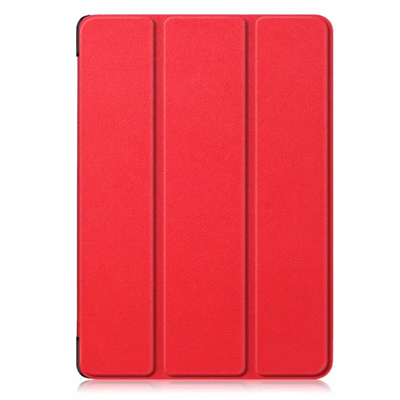 Red Модный чехол для iPad 10,2 с держателем для карандашей Tri-складной мягкий чехол для планшета из ТПУ для iPad 7th Gen A2200 A2198 A2232 - Цвет: Red