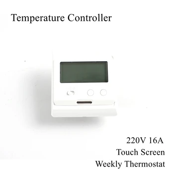 

220V 16A Temperature Controller Digital Touch Screen Thermostat Control Electric Floor Heating Cable Room Warm Heater Home Auto