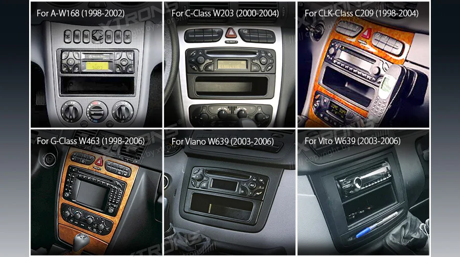 XTRONS Android 9,0 Plug Play автомобильный стерео радио плеер gps OBD для Mercedes Benz A-W168 W203 W209 C209 W463 Viano Vito W639 без DVD