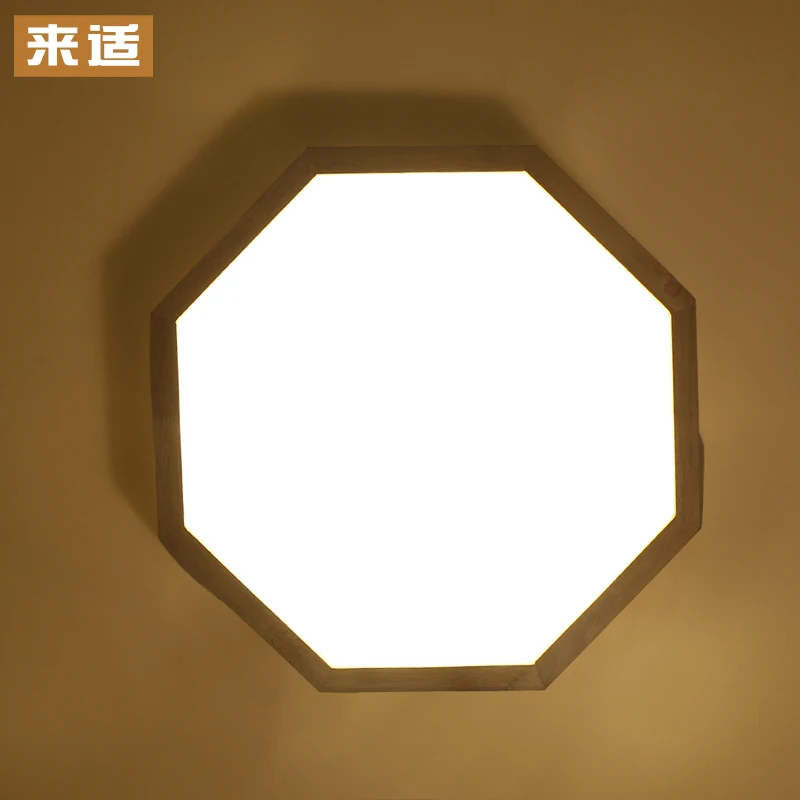 

Для установки на деревянный потолок, Минималистичная Скандинавская лампа в виде бревен для гостиной, кабинета, спальни, стандартная японская деревянная лампа