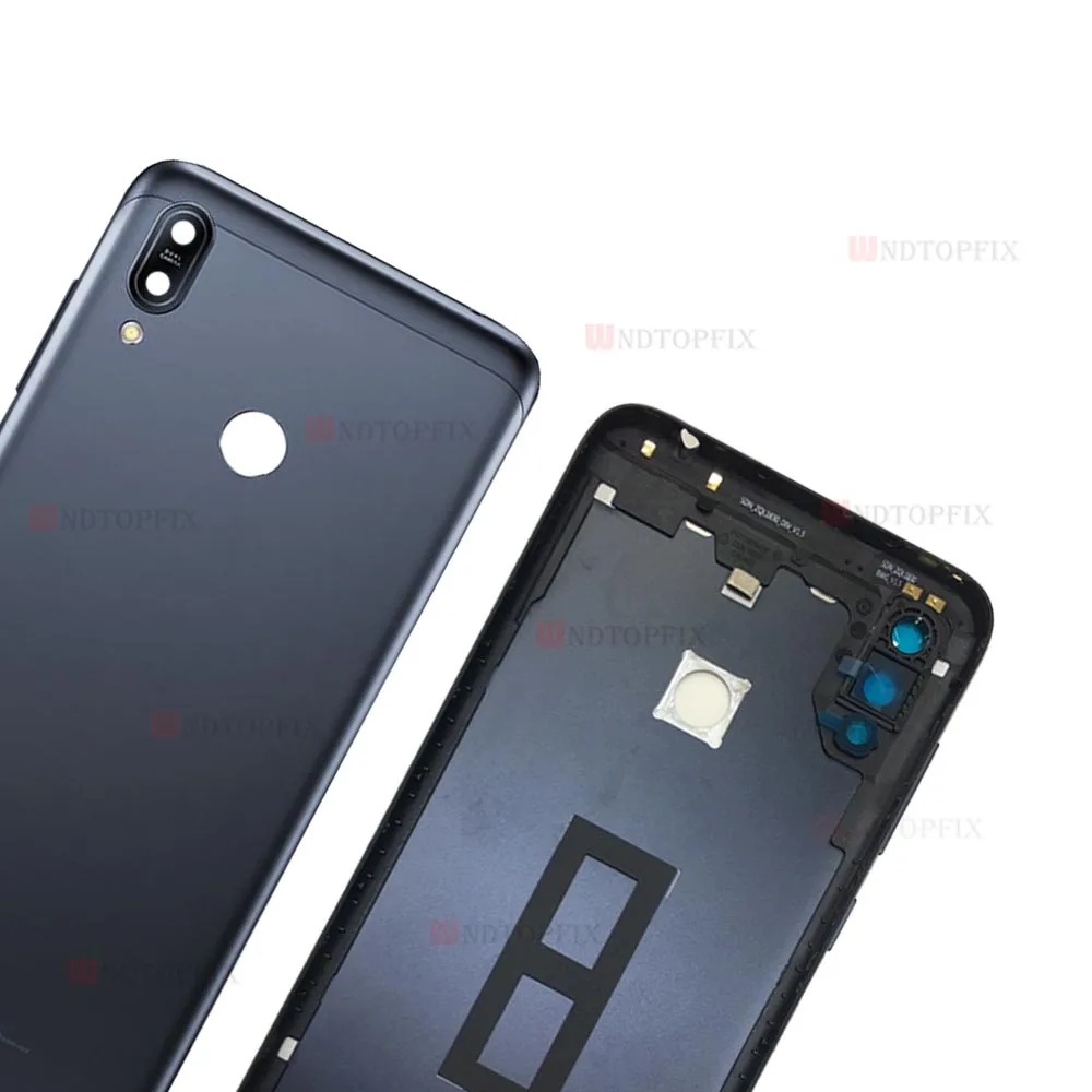 For Asus Zenfone Max M2 ZB633KL Back Battery Cover door Housing Case with Camera Lens For 2