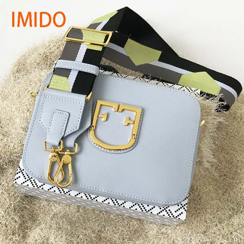 smoky blue IMIDO, сумка 20 см,, модные роскошные сумки, женские сумки, дизайнерские, натуральная кожа, женская сумка, известный бренд, сумки через плечо для женщин - Цвет: smoky blue