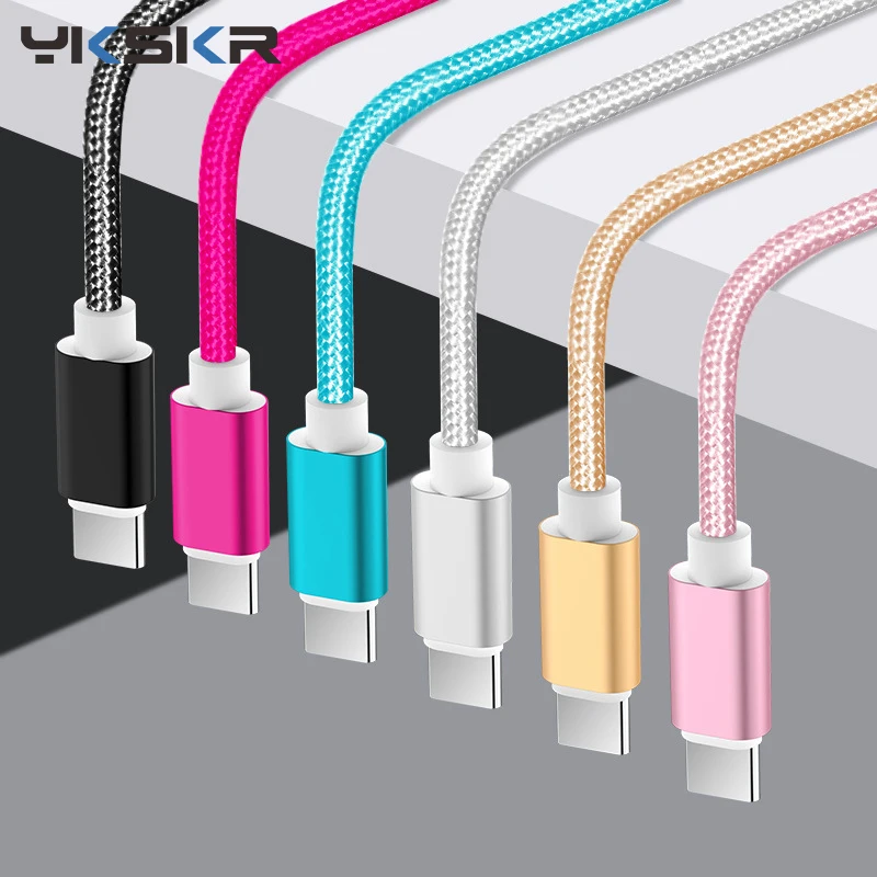 Кабель USB Type-C 3A для быстрой зарядки шнур передачи данных USB-C зарядное устройство